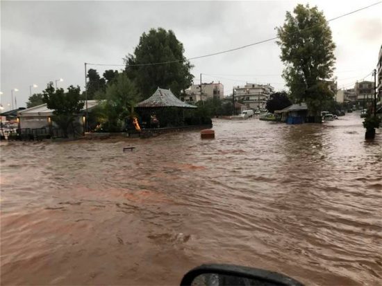 Meteo για κακοκαιρία «Θάλεια»:  300 χιλιοστά βροχής σε μόλις οκτώ ώρες κατέγραψε ο σταθμός στη Στενή Ευβοίας