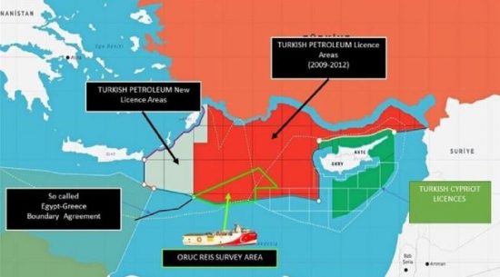 Νέα πρόκληση: Η Τουρκία εξέδωσε χάρτη για έρευνες δίπλα σε Κάρπαθο και Καστελόριζο
