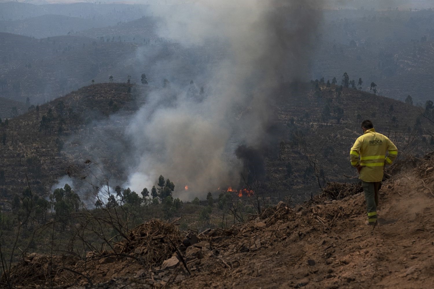 Ισπανία: Τουλάχιστον 3.200 άνθρωποι εγκατέλειψαν τις εστίες τους λόγω πυρκαγιάς στην Ανδαλουσία