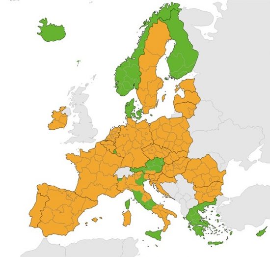 ECDC: «Πράσινη» η Ελλάδα στον δείκτη θετικότητας