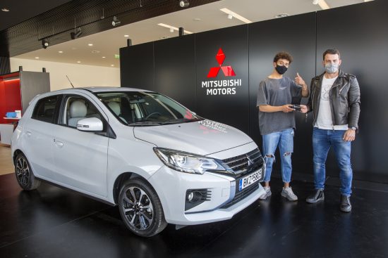 Ο Όμιλος Επιχρειρήσεων Σαρακάκη και η Mitsubishi Motors παρέδωσαν το Space Star στον νικητή του GNTM 3, Ηρακλή Τσουζίνοφ