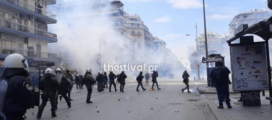 Θεσσαλονίκη: Επεισόδια μετά την πορεία κατά της εκκένωσης του ΑΠΘ