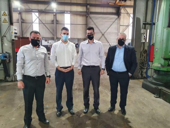 Στις εγκαταστάσεις της Gizelis Robotics ο υφυπουργός Ανάπτυξης, Χρίστος Δήμας