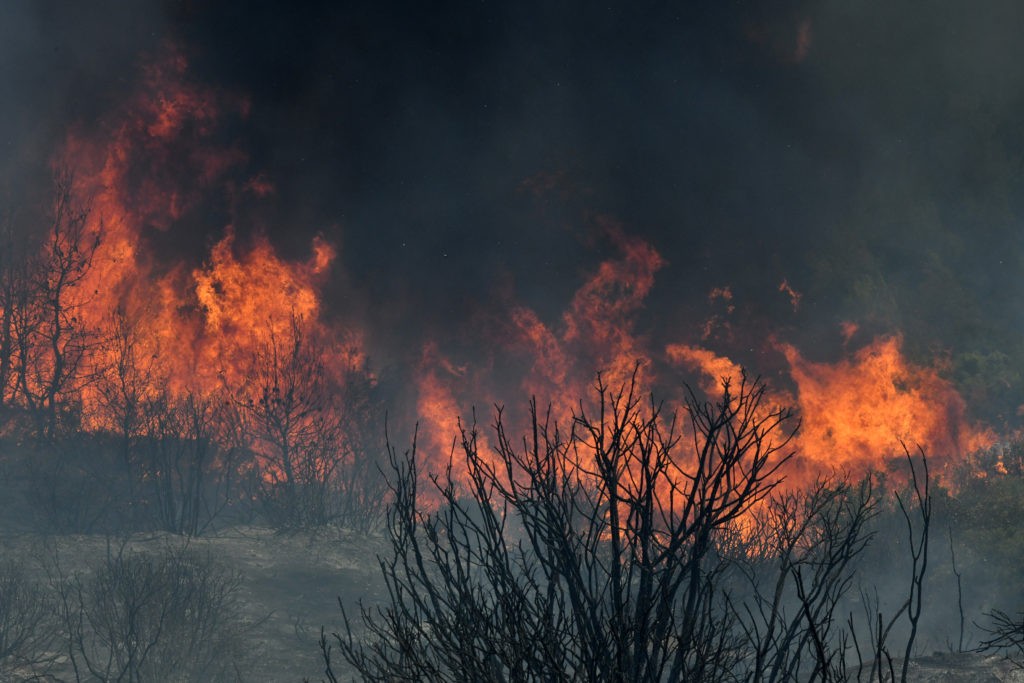 Κόρινθος: Μια σύλληψη για τη φωτιά στο Καλέντζι - Μαίνεται η πυρκαγιά
