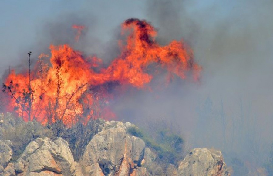Αργολίδα: Σε εξέλιξη πυρκαγιά στο Αραχναίο Όρος