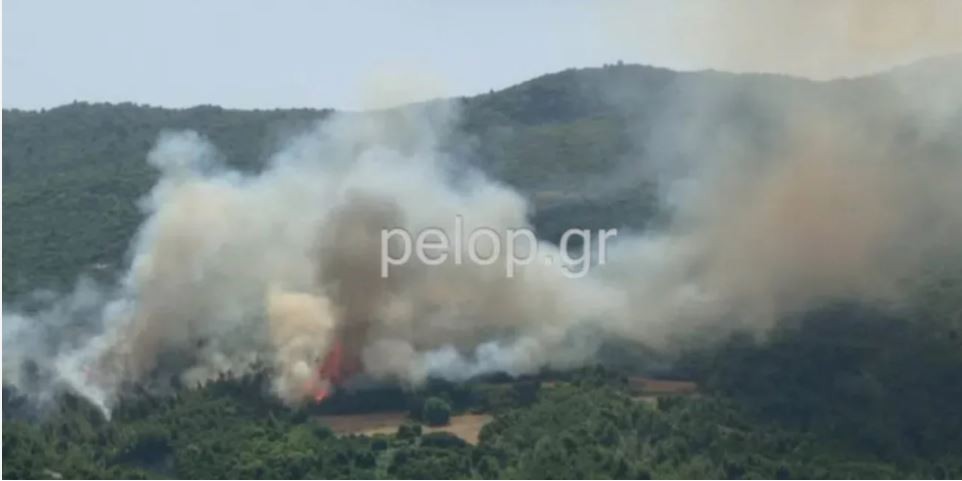 Μεγάλη φωτιά στη Δροσιά Αχαΐας - Προληπτική εκκένωση οικισμού