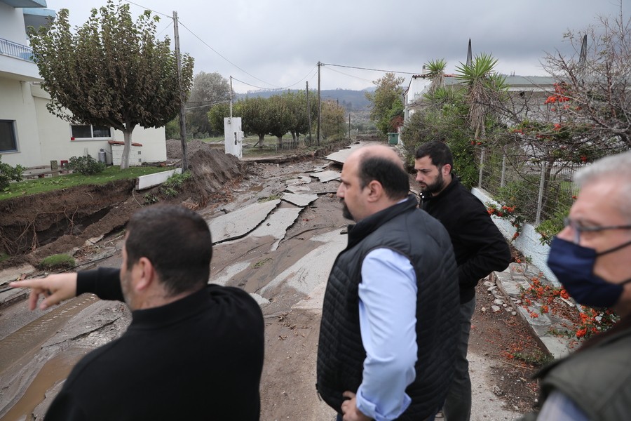 Τριαντόπουλος: Η πολιτεία θα είναι δίπλα στην αποκατάσταση των ζημιών στην Εύβοια από την κακοκαιρία