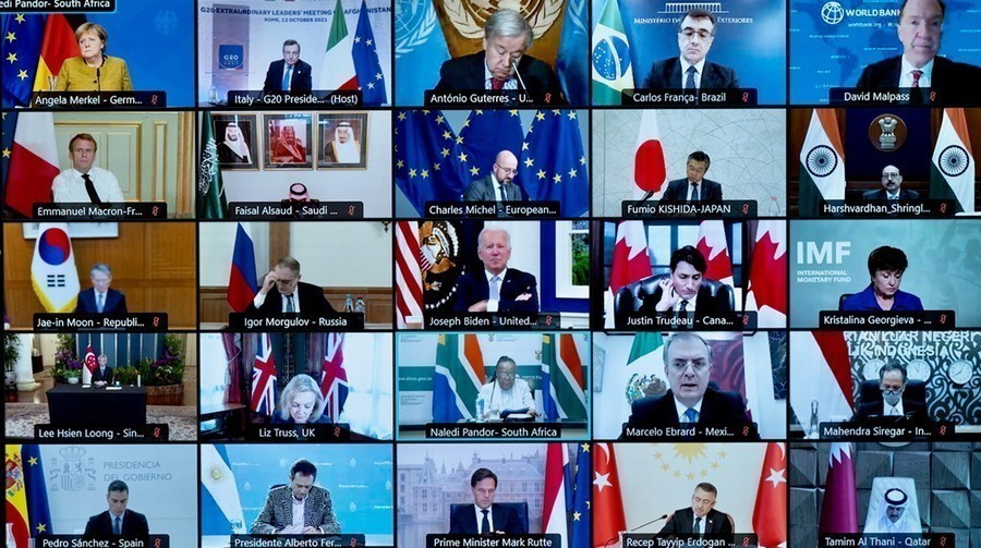 G20: Οι ηγέτες συμφώνησαν ότι πρέπει να αντιμετωπιστεί η ανθρωπιστική κρίση στο Αφγανιστάν