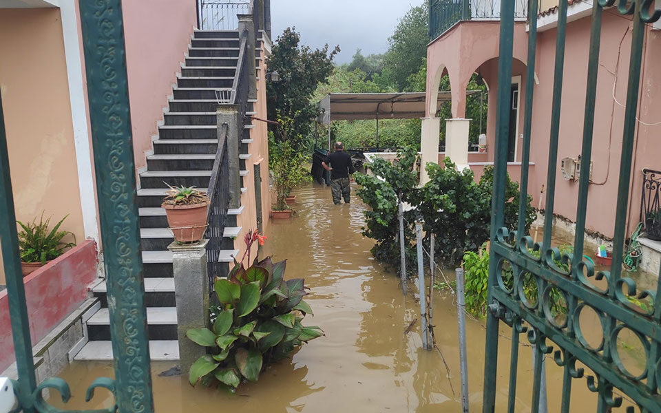 Κέρκυρα: Προβλήματα από την έντονη βροχόπτωση