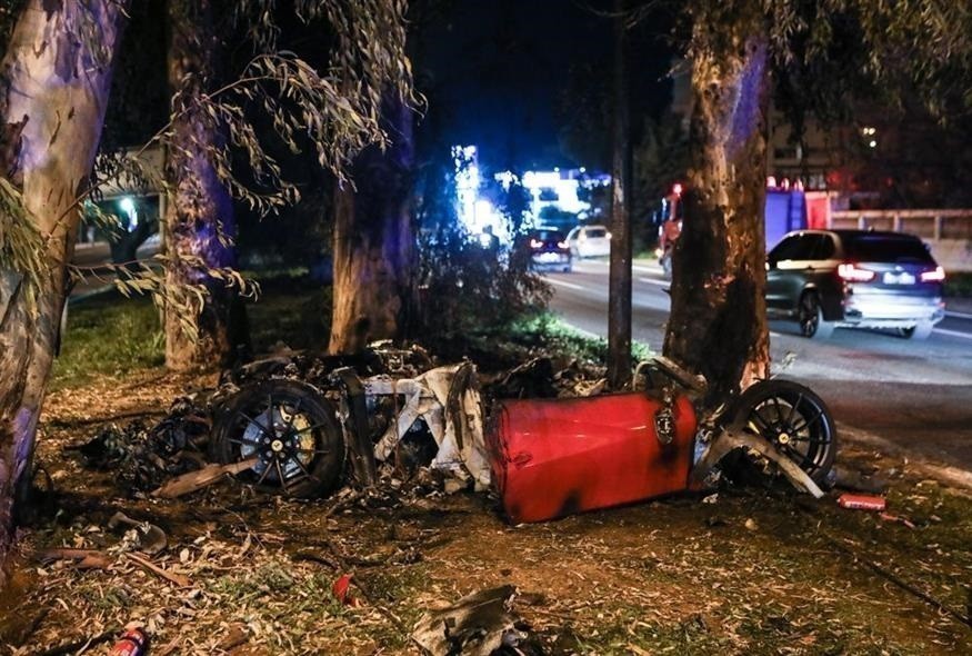 Νέο βίντεο από το δυστύχημα με την Ferrari του Τζώρτζη Μονογυιού λίγο μετά την φωτιά στο αυτοκίνητο