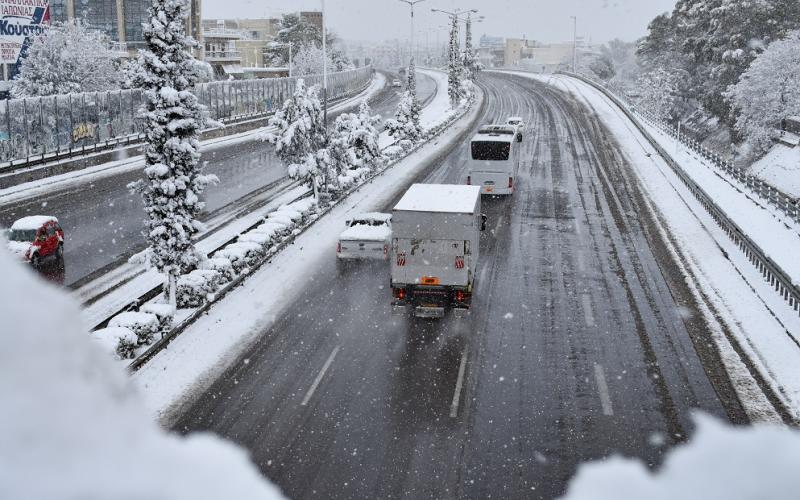 Κακοκαιρία Ελπις: Άρση της απαγόρευσης κυκλοφορίας βαρέων οχημάτων στην Αθηνών – Λαμίας