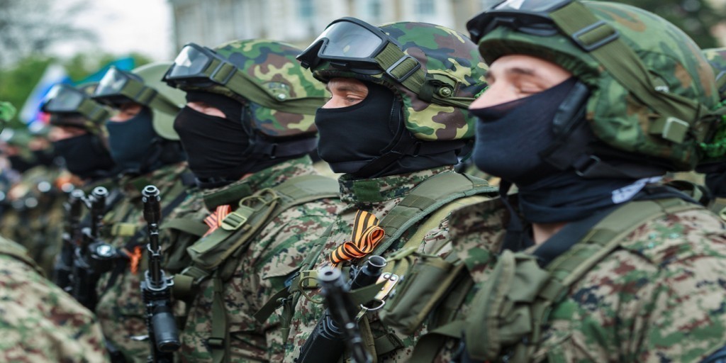Ρώσοι στρατιώτες των ειδικών δυνάμεων ειδικών δυνάμεων «Spetsnaz»,