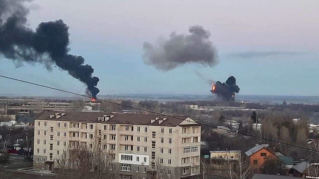 Η πρώτη εικόνα της Ουκρανίας μετά την επίθεση της Ρωσίας
