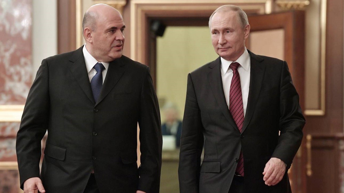 Ο Πρωθυπουργός της Ρωσίας, Μιχαήλ Μισούστιν και ο Πρόεδρος της Ρωσίας Βλαντίμιρ Πούτιν