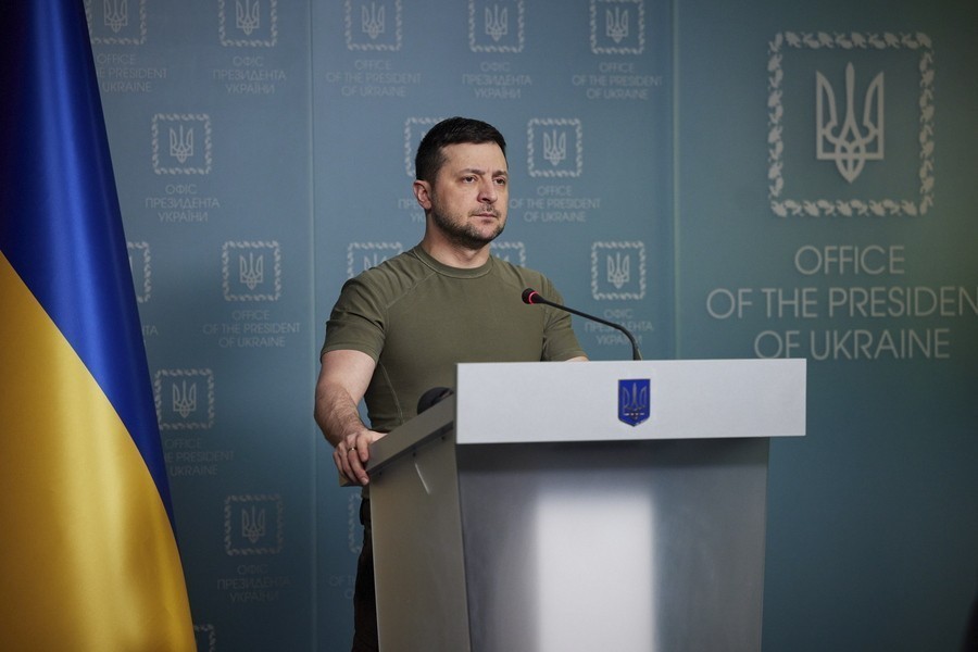Ο πρόεδρος της Ουκρανίας, Βολοντιμίρ Ζελένσκι
