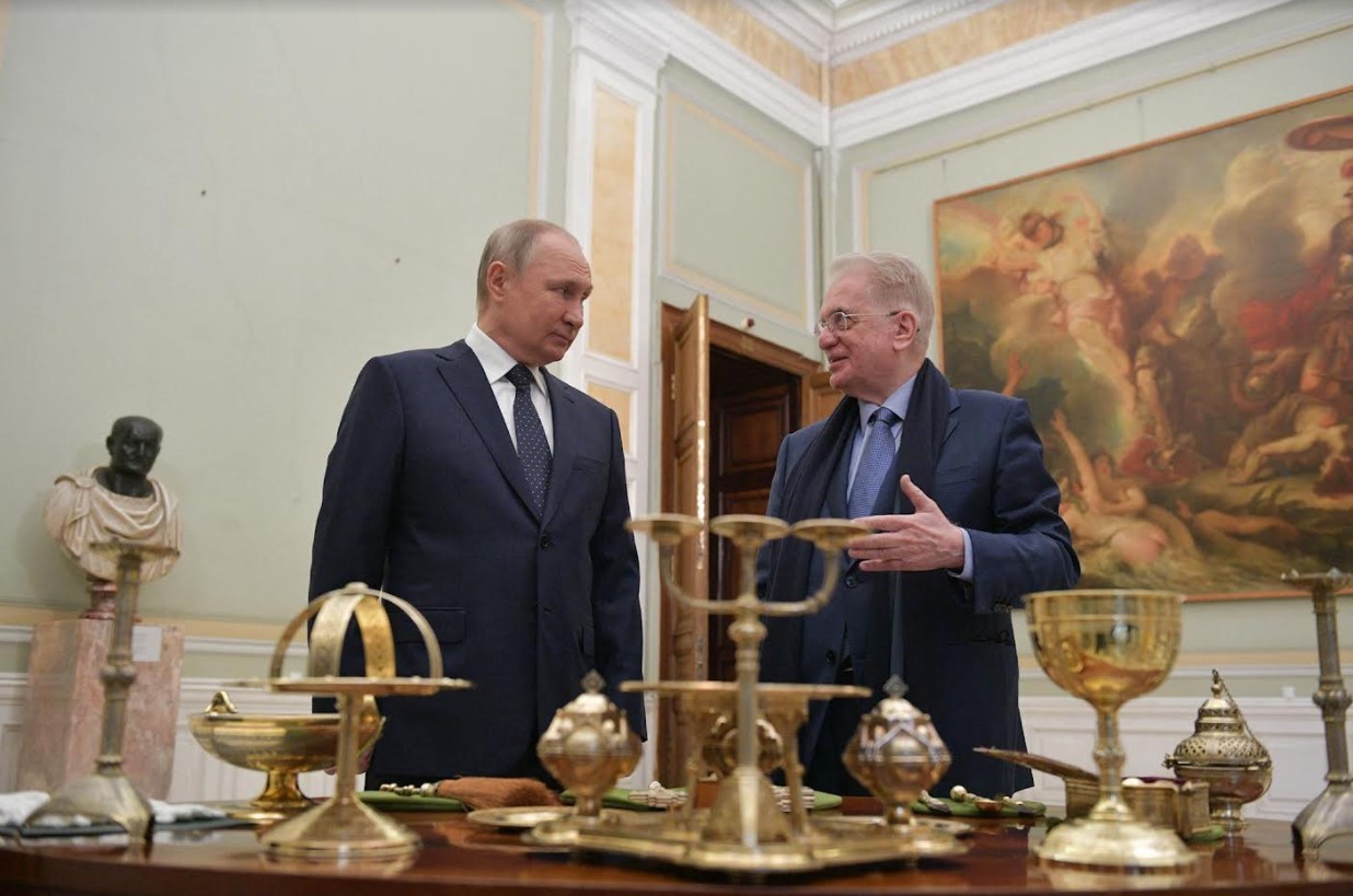 Ο Βλαντιμίρ Πούτιν με τον Μιχαήλ Πιοτρόφσκι