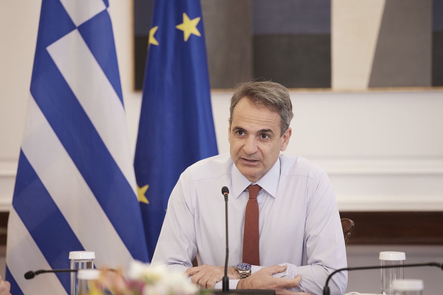 Ο πρωθυπουργός, Κυριάκος Μητσοτάκης μιλά στο υπουργικό συμβούλιο
