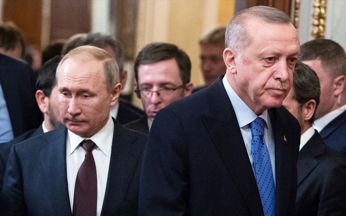 Ο Ρώσος Πρόεδρος Βλαντίμιρ και ο Τούρκος Πρόεδρος Ταγίπ Ερντογάν