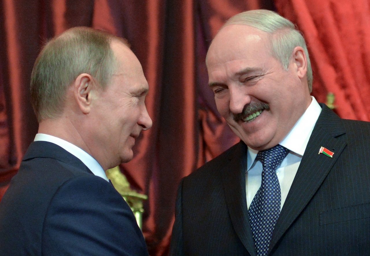 Ο Βλαντιμίρ Πούτιν και ο ηγέτης της Λευκορωσίας Αλεξάντερ Λουκασένκο