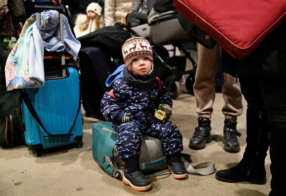 Παιδί Ουκρανών προσφύγων