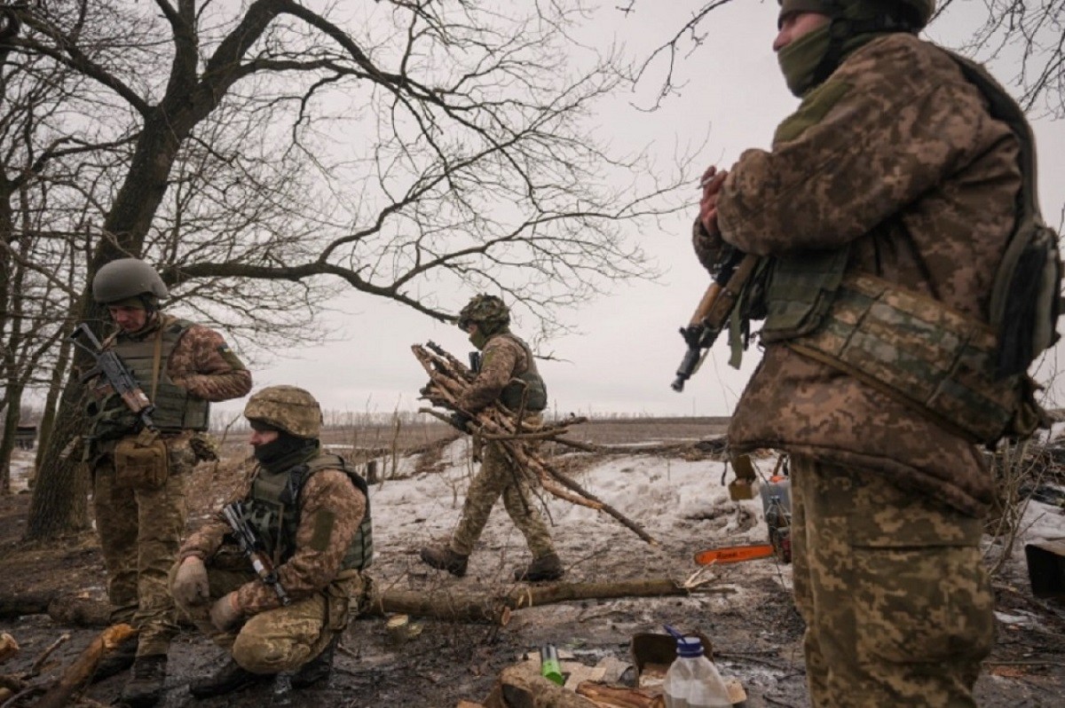 Ουκρανοί στρατιώτες στο Λουχάνσκ