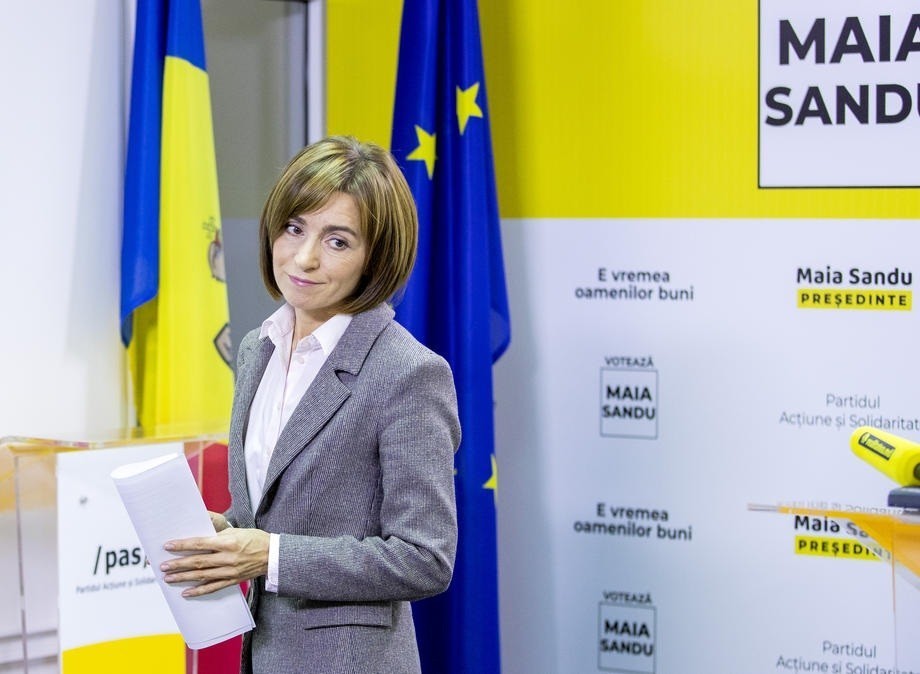 Η Πρόεδρος της Μολδαβίας, Μάγια Σάντου