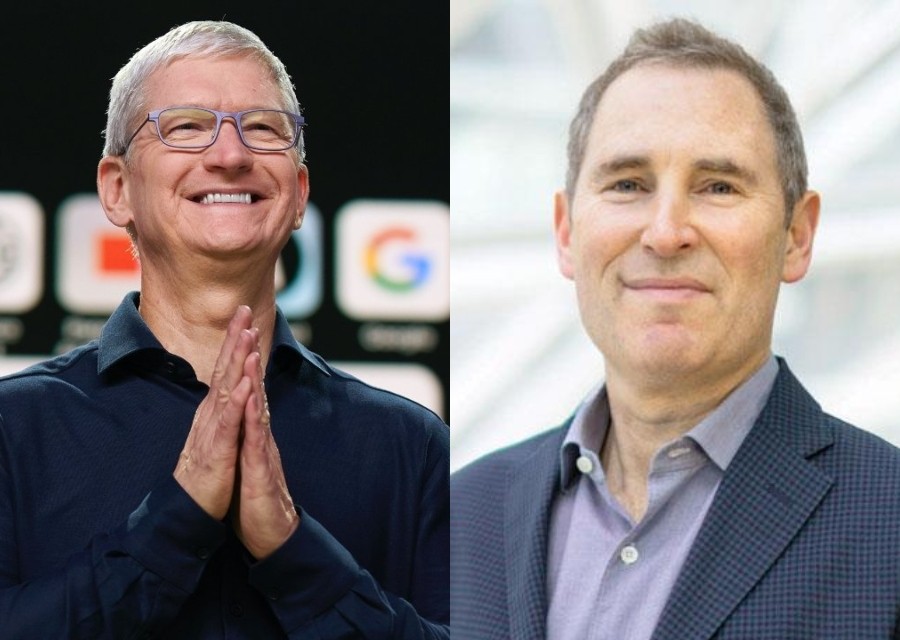 Tim Cook (CEO Apple) -Andy Jassy (CEO Amazon)