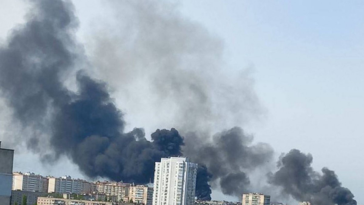 καπνοί μετά από επίθεση στην Οδησσό