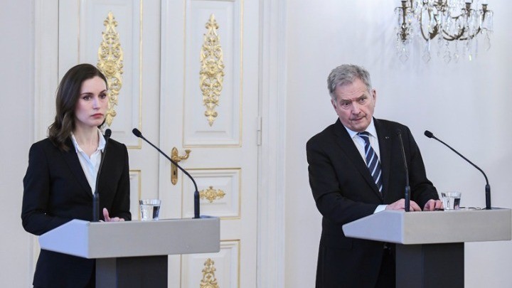 Η πρωθυπουργός Σάνα Μαρίν και ο Φινλανδός πρόεδρος Σάουλι Νιινίστε