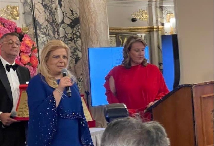 Η κ. Κλέλια Χατζηιωάννου παρέλαβε το βραβείο Maria Callas Monaco Gala & Awards ως Charity Woman of the Year, για το φιλανθρωπικό της έργο