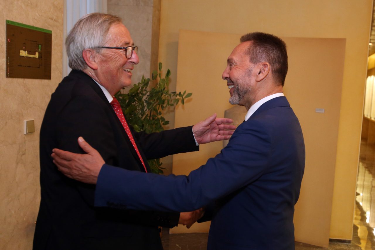 Ο Διοικητής της Τράπεζας της Ελλάδος κ. Γιάννης Στουρνάρας και ο πρώην Πρόεδρος της Ευρωπαϊκής Επιτροπής κ. Jean-Claude Juncker.