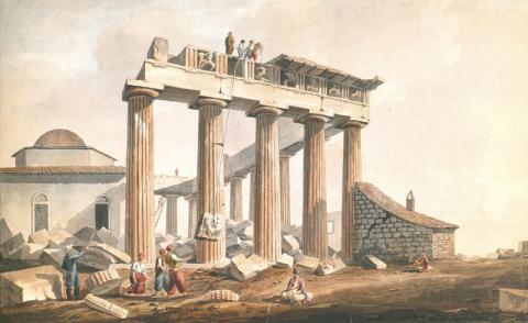 Η αφαίρεση των Γλυπτών του Παρθενώνα από τον Λόρδο Έλγιν 1801, Edward Dodwell