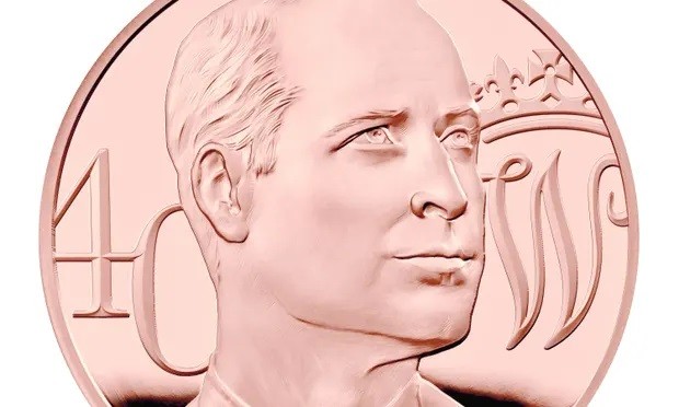 Το νόμισμα προς τιμήν του πρίγκιπα Ουίλιαμ για τα 40α γενέθλιά του