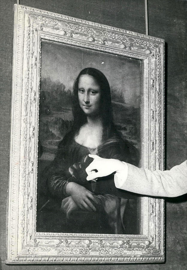 Η «Μόνα Λίζα» το 1956 μετά την επίθεση με οξύ