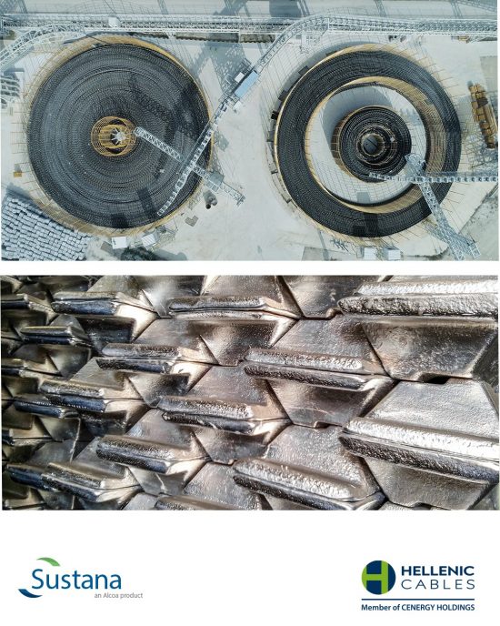 Hellenic Cables: Προμηθεύεται αλουμίνιο EcoLum TM χαμηλού αποτυπώματος άνθρακα από την Alcoa
