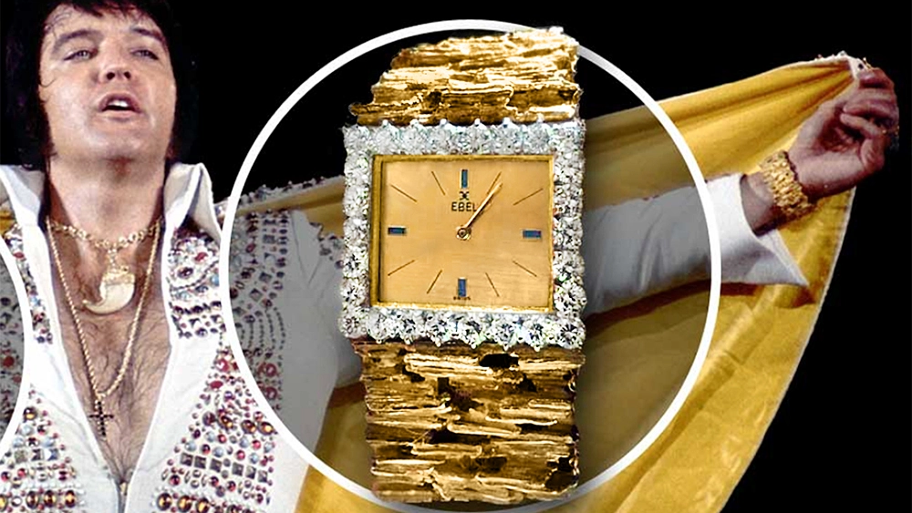 Ο Έλβις Πρίσλεϊ φορώντας το χρυσό ρολόι
