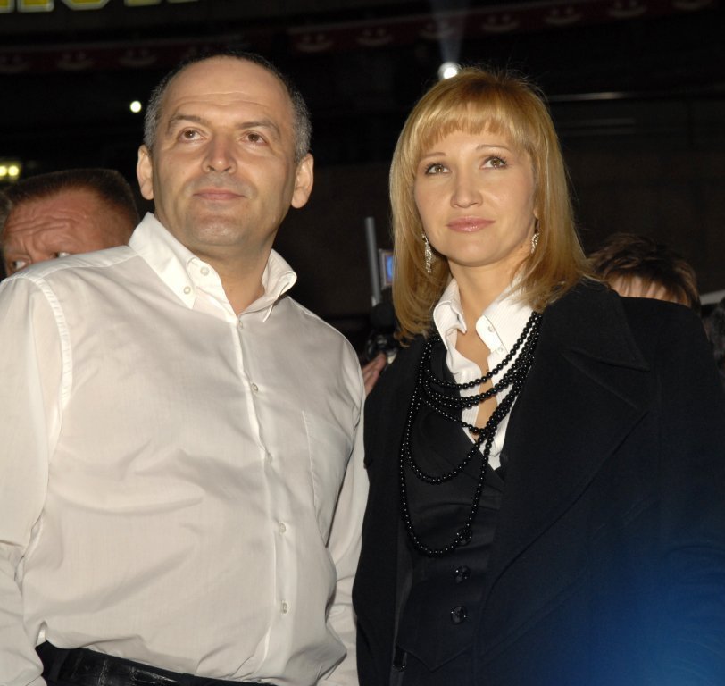 Ο ουκρανός μεγιστάνας ατσαλιού και συλλέκτης Βίκτορ Πίντσακ και η σύζυγός του Ολένα