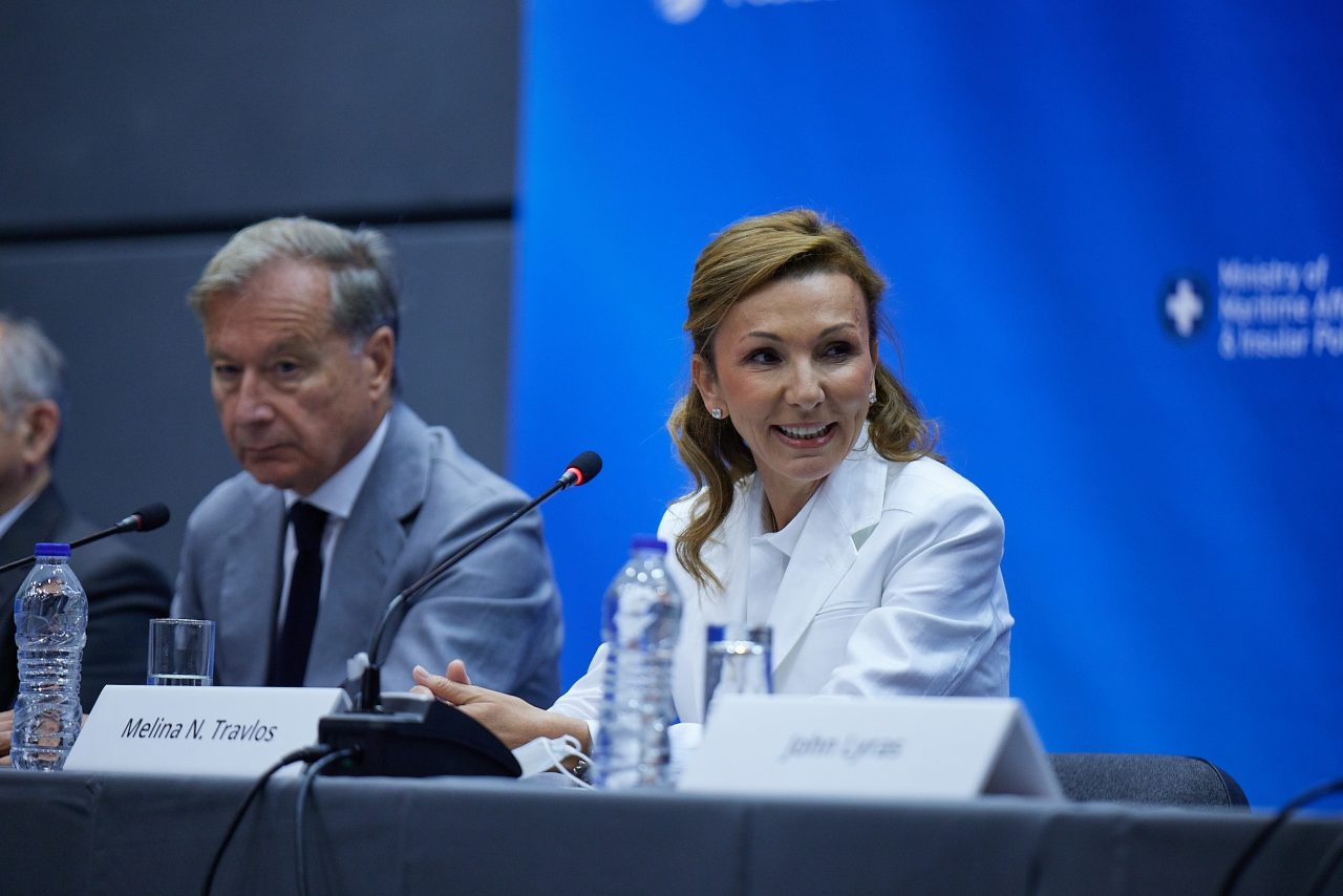 Η Πρόεδρος της Ένωσης Ελλήνων Εφοπλιστών (ΕΕΕ) κα Μελίνα Τραυλού στα Ποσειδώνια 2022