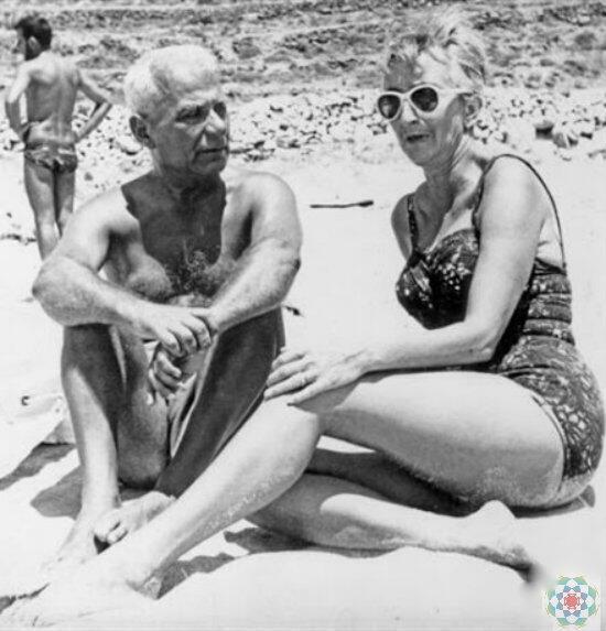 Ηλίας Βενέζης και Ελένη Βλάχου το 1963