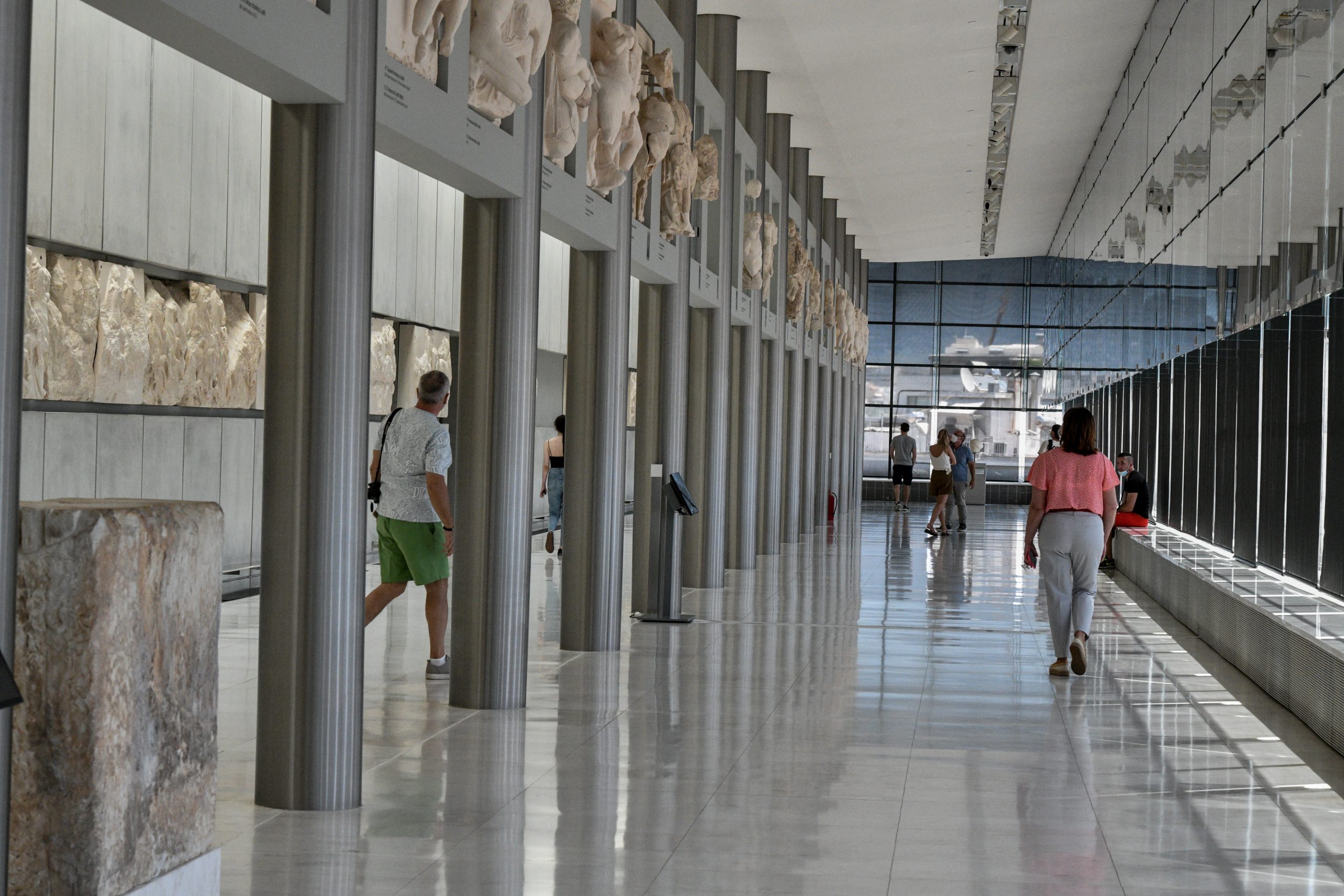 Η αίθουσα του Παρθενώνα στο Μουσείο Ακρόπολης