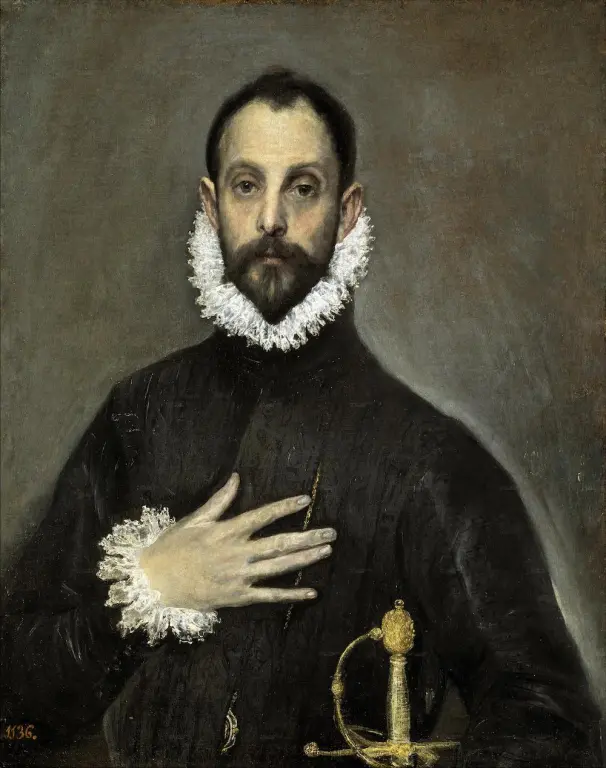 Γκρέκο «Ο ευγενής με το χέρι στο στήθος του» (περίπου 1580)