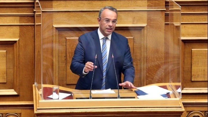Ο υπουργός Οικονομικών, Χρήστος Σταϊκούρας, στη Βουλή