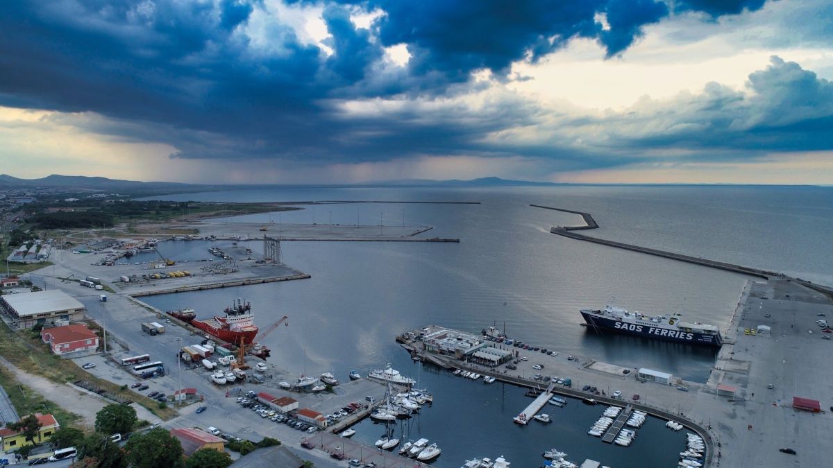 πανοραμική φωτογραφία από το Λιμάνι Αλεξανδρούπολης