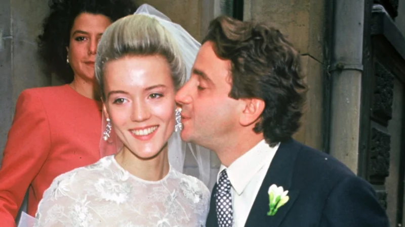Ο γάμος του Σπύρου Νιάρχου με την Δάφνη Γκίνες το 1987
