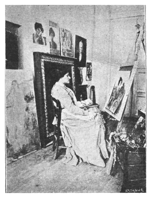 Η ζωγράφος στο ατελιέ της