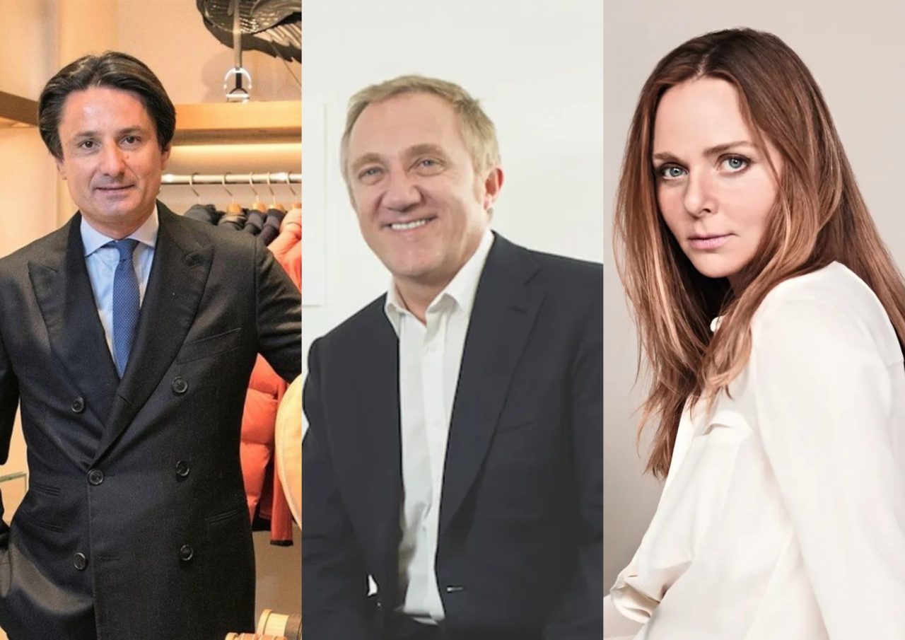 Από δεξιά: Axel Dumas, Γάλλος, Hermes, Φρανσουά-Ανρί Πινό, CEO Kering, Stella McCartney, σχεδιάστρια μόδας