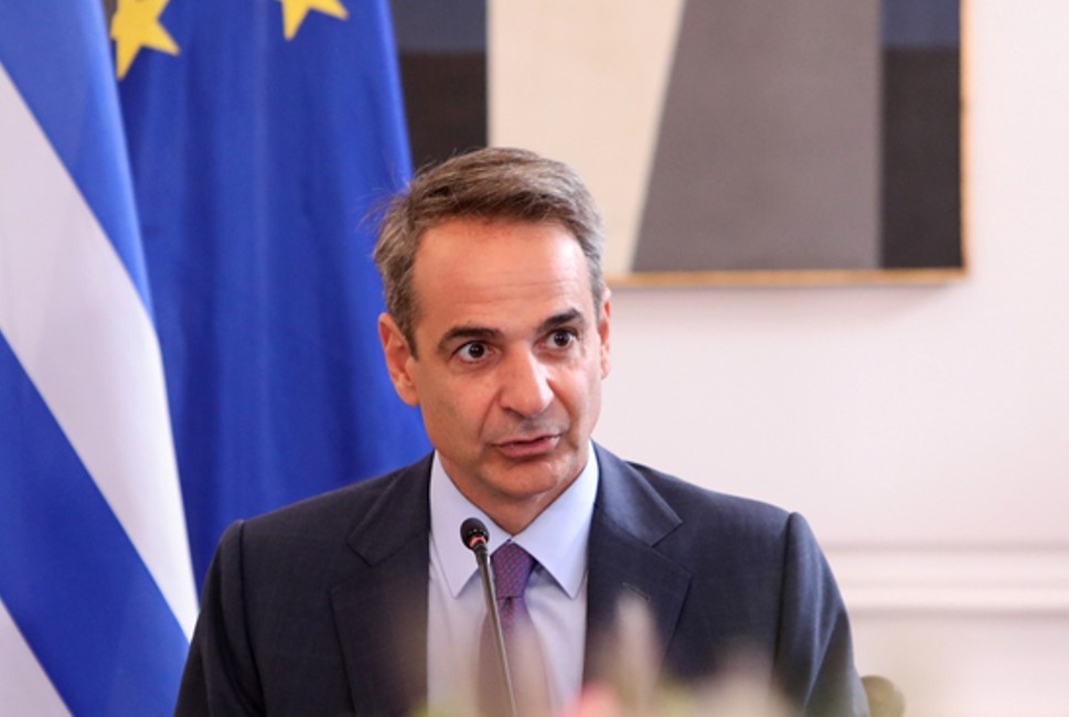 Ο πρωθυπουργός Κυριάκος Μητσοτάκης, μιλά κατά τη συνεδρίαση του Υπουργικού Συμβουλίου (ΑΠΕ-ΜΠΕ)