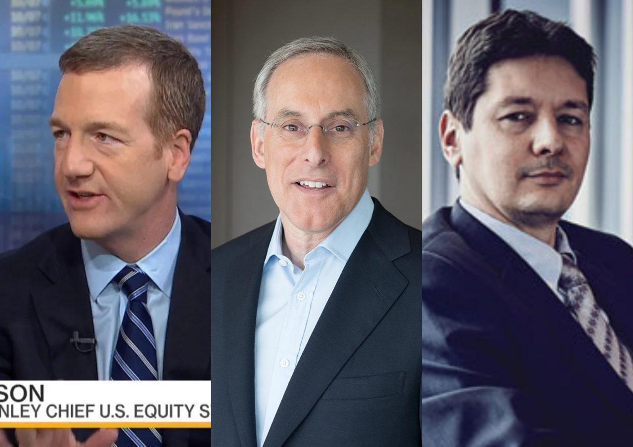 Από αριστερά: Μichael Wilson της Morgan Stanley,David J. Costin, της Goldman Sachs Mislav Matejka της JP Morgan