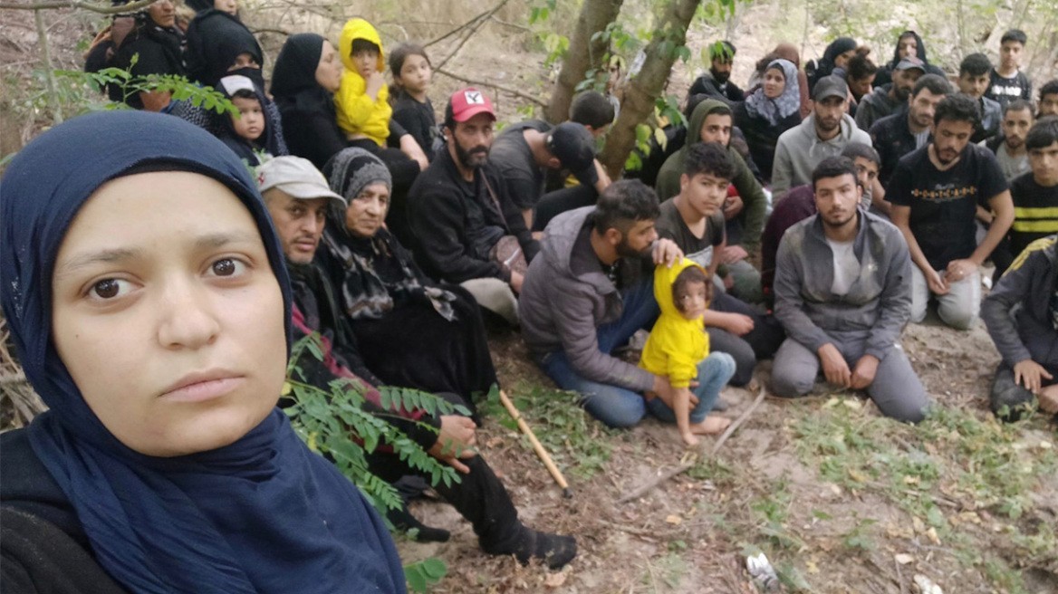 μετανάστες σε τουρκική νησίδα στον Έβρο