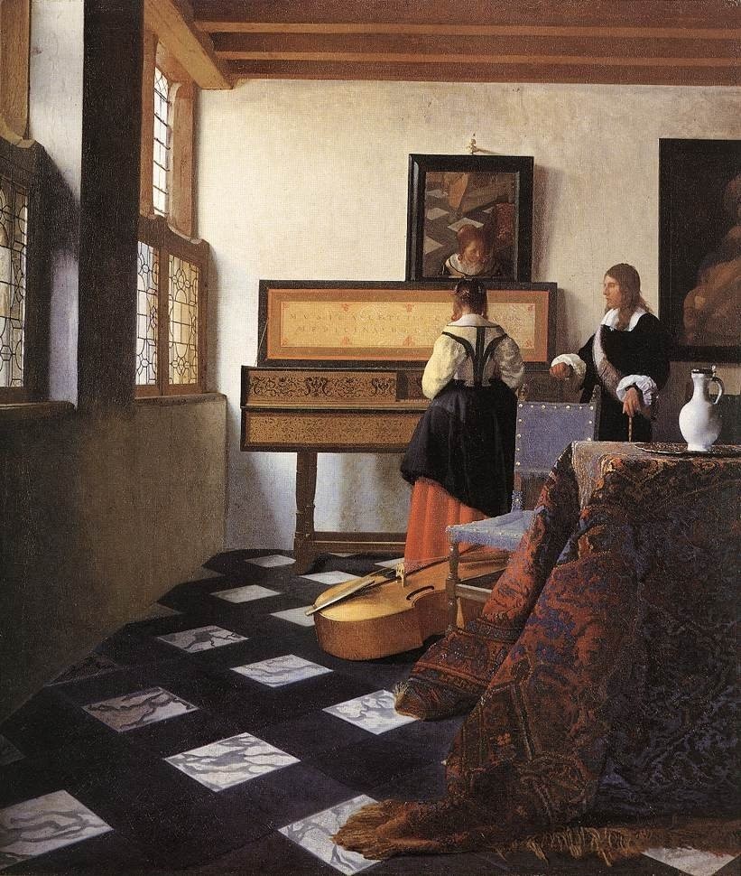 Βερμέερ «Μάθημα μουσικής» περ. 1662–5